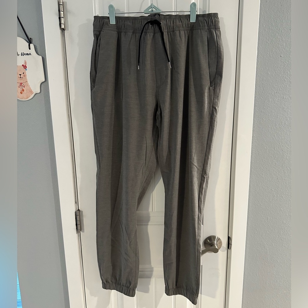 (2 PAIRS) Volcom Frickin Cross Shred Joggers - Stealth & Green XL